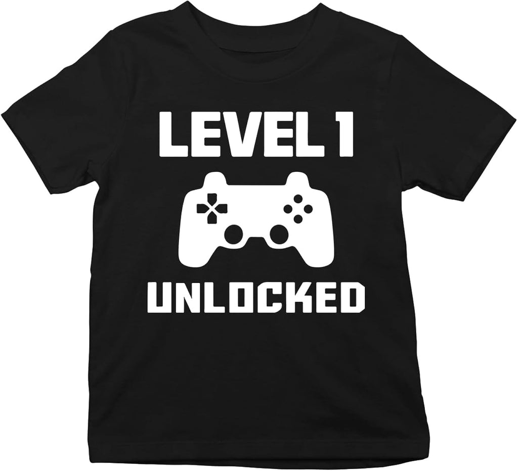 Level One Unlocked Toddler Shirt - Fun 1st Birthday Gaming-Themed Tee for Parties and Celebrations