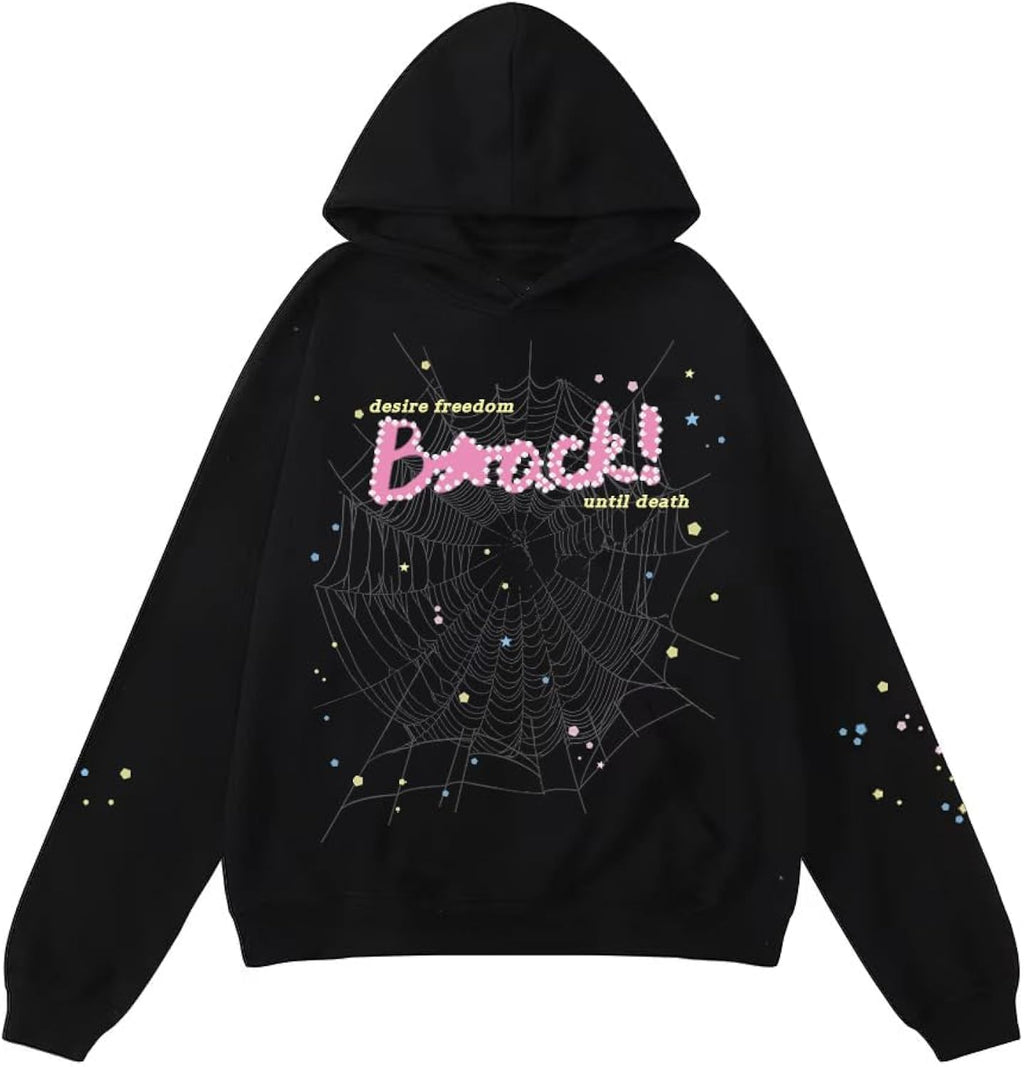 Hip Hop Spider Hoodies Set Y2k Hoodie Tracksuit Pullover Sweatshirt for Women Men Matching Hoodies for Couples