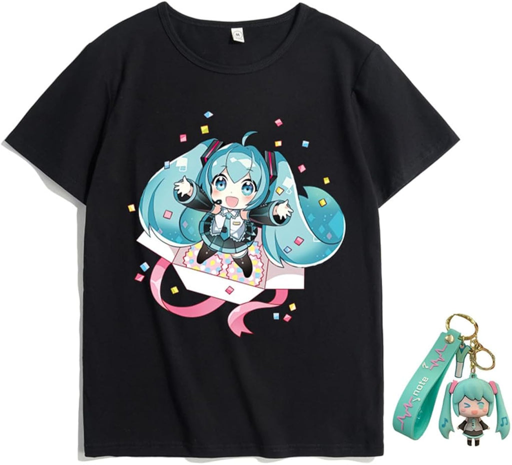 Adult Anime Shirt Summer Fashion Versatile Anime Pattern Printed T-Shirt
