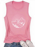 Funny Graphic Shirts for Women Summer Casual Tank Tops Outdoor Workout Tank