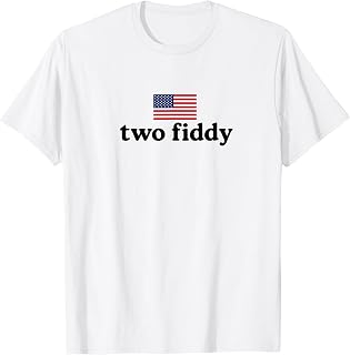 Two Fiddy America Flag 4th of July 250 Years Patriotic T-Shirt