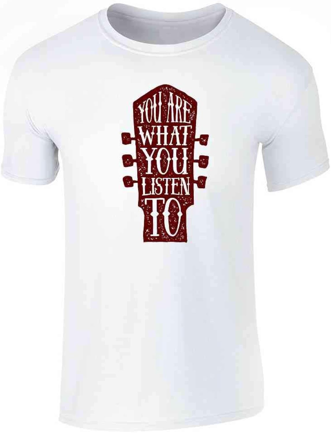 You are What You Listen to Music Retro Vintage Guitar Band Graphic Tee T-Shirt for Men