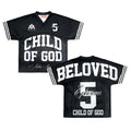 Beloved Child of God Jersey - Black (Oversized)