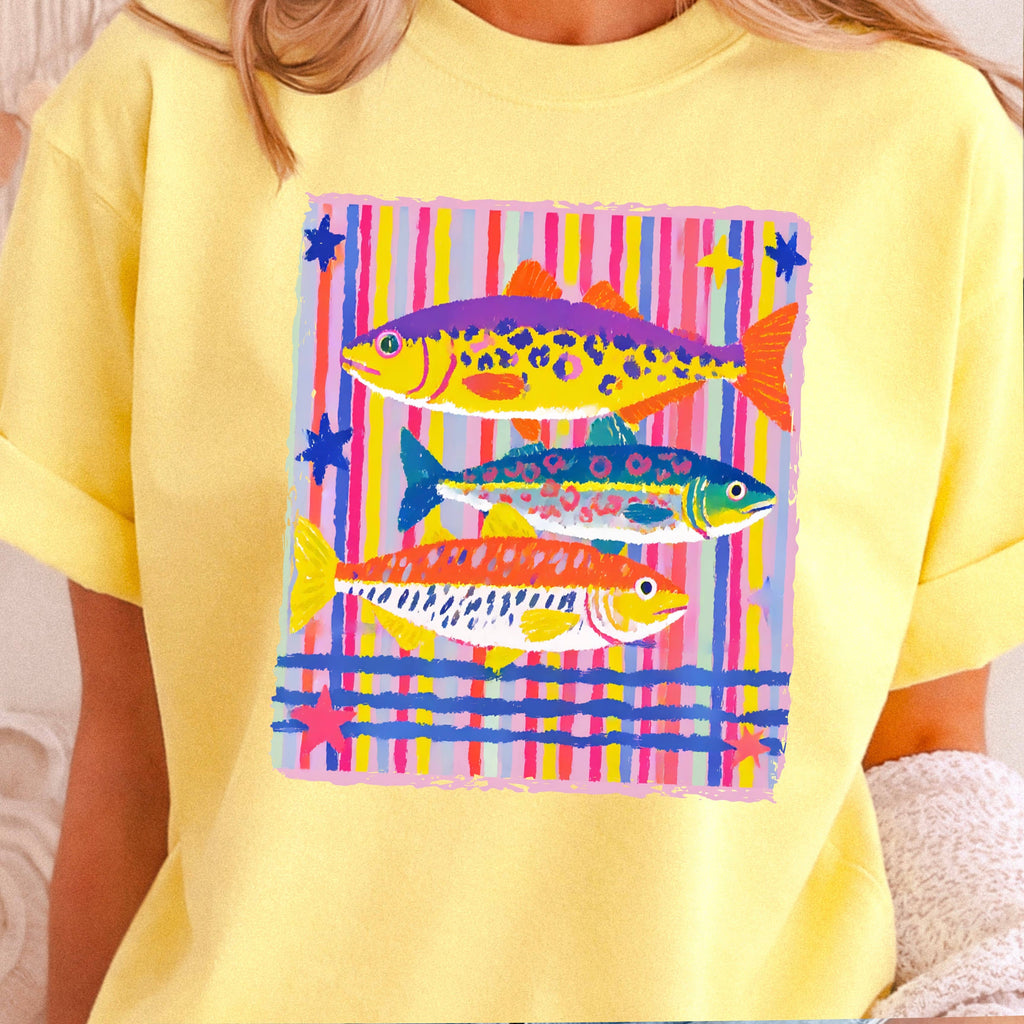 Preppy Fish  Graphic T-Shirt | Gildan