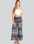 Elephant Print Wide-Leg Pant (TH-1025)