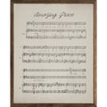 Amazing Grace Old Sheet Music White