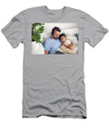 Dad Reads A Book Lying In White Bed To His Son Child Before Going To Bed #6 T-Shirt