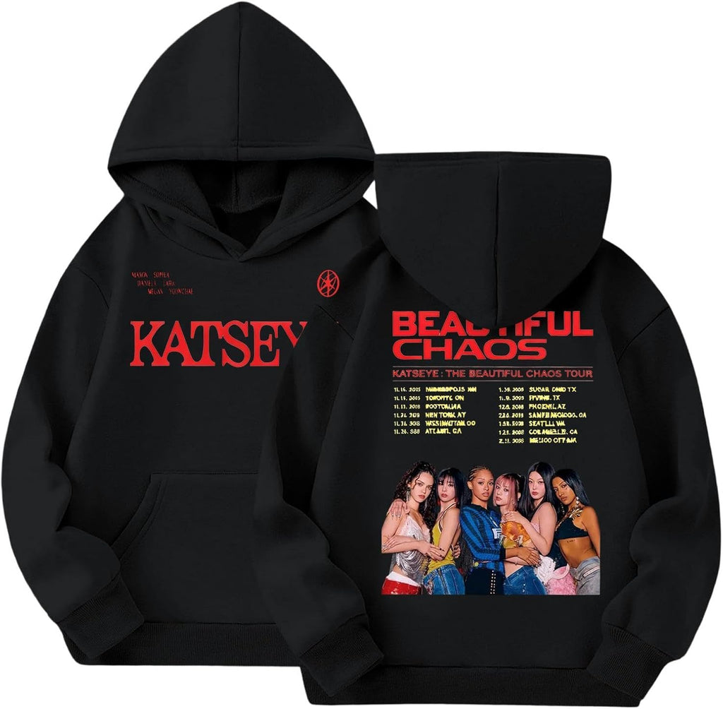 Girls Sweatshirts Katseye Merch Hoodies Graphic Long Sleeve Hoodie for Fans