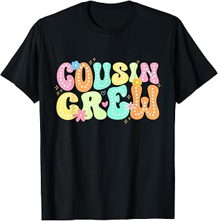 Retro Cousin Crew Summer Vacation Beach Trip Family Boy Girl T-Shirt