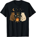 Cute Bear Campfire Camping T-Shirt