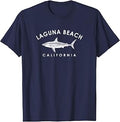 Laguna Beach California CA Vintage Shark Souvenir Mens Kids T-Shirt