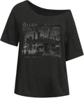 Women's Off The Shoulder Tops Gothic Graphic Tee Y2k Grunge Outfits Vintage Summer Going Out Tops