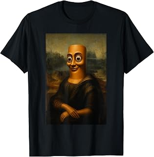 Tung Tung Mona Lisahur Funny Brainrot Meme T-Shirt