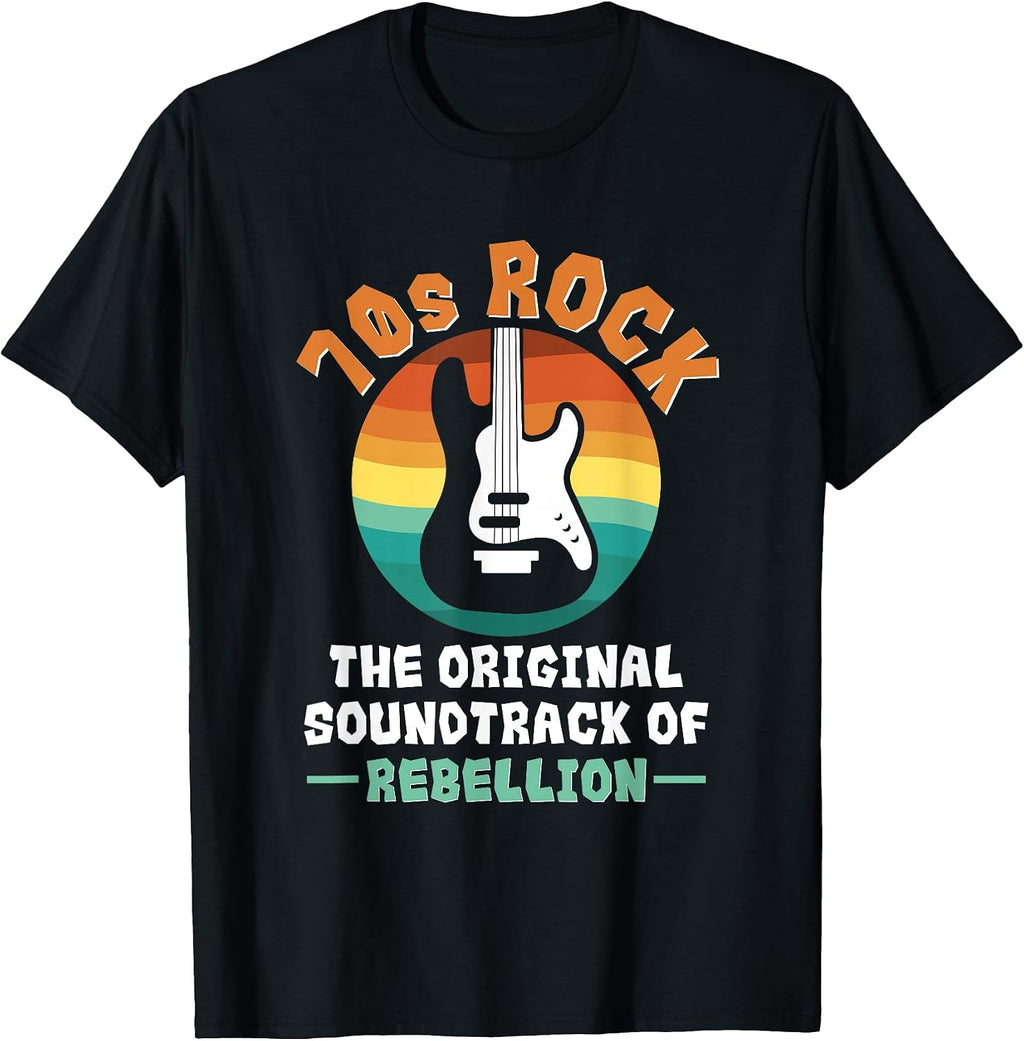 Vintage 70s Rock Music Guitar Festival Vinyl Collector T-Shirt