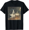 Border Collie Drinking Beer T-Shirt
