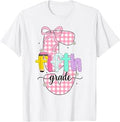 Preppy 5th Grade Coquette Back to School Students Kids Girls T-Shirt