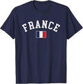 Vintage France Souvenir French Flag Retro Preppy Throwback T-Shirt
