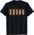 Funny Teacher Dachshund Cute Wiener Dog First Day of School T-Shirt