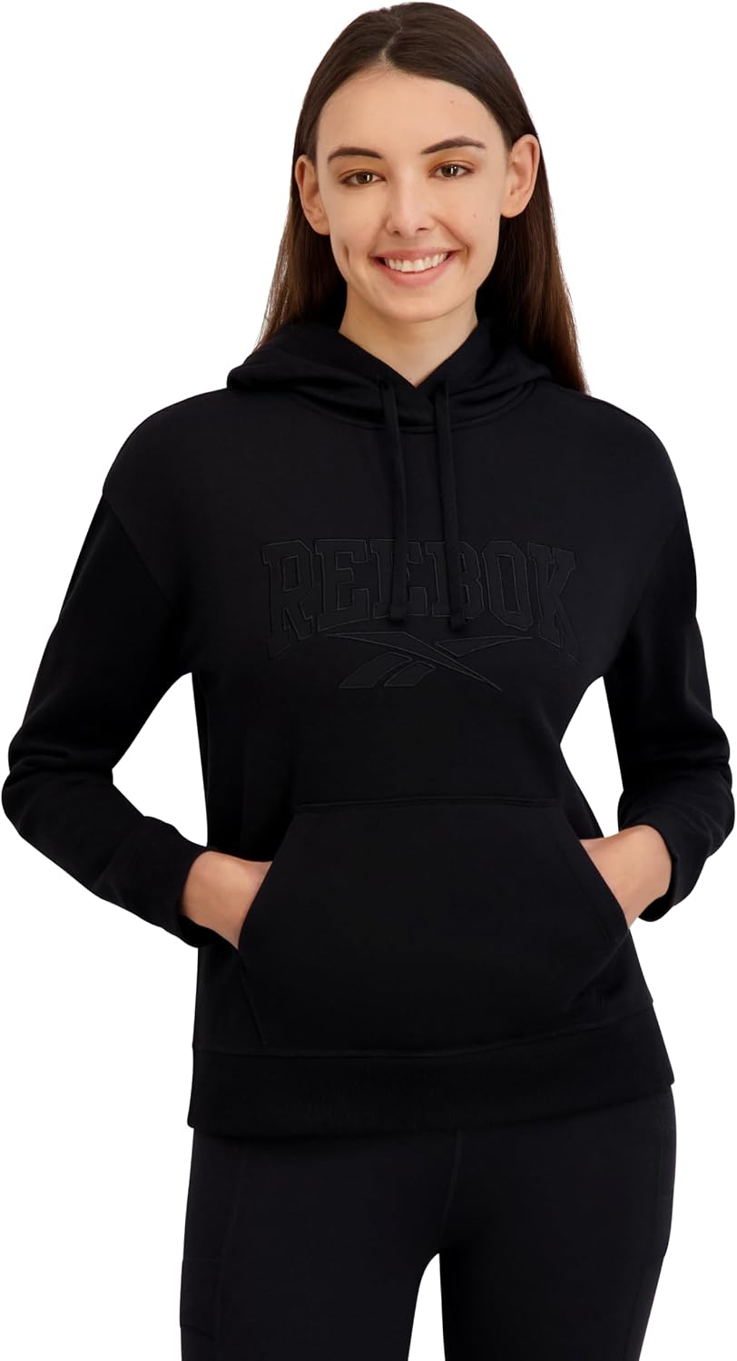 Women's Satin Applique Graphic Hooded Sweatshirt