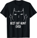 Best Cat Aunt Ever Cat Lover Aunt Cat Auntie T-Shirt