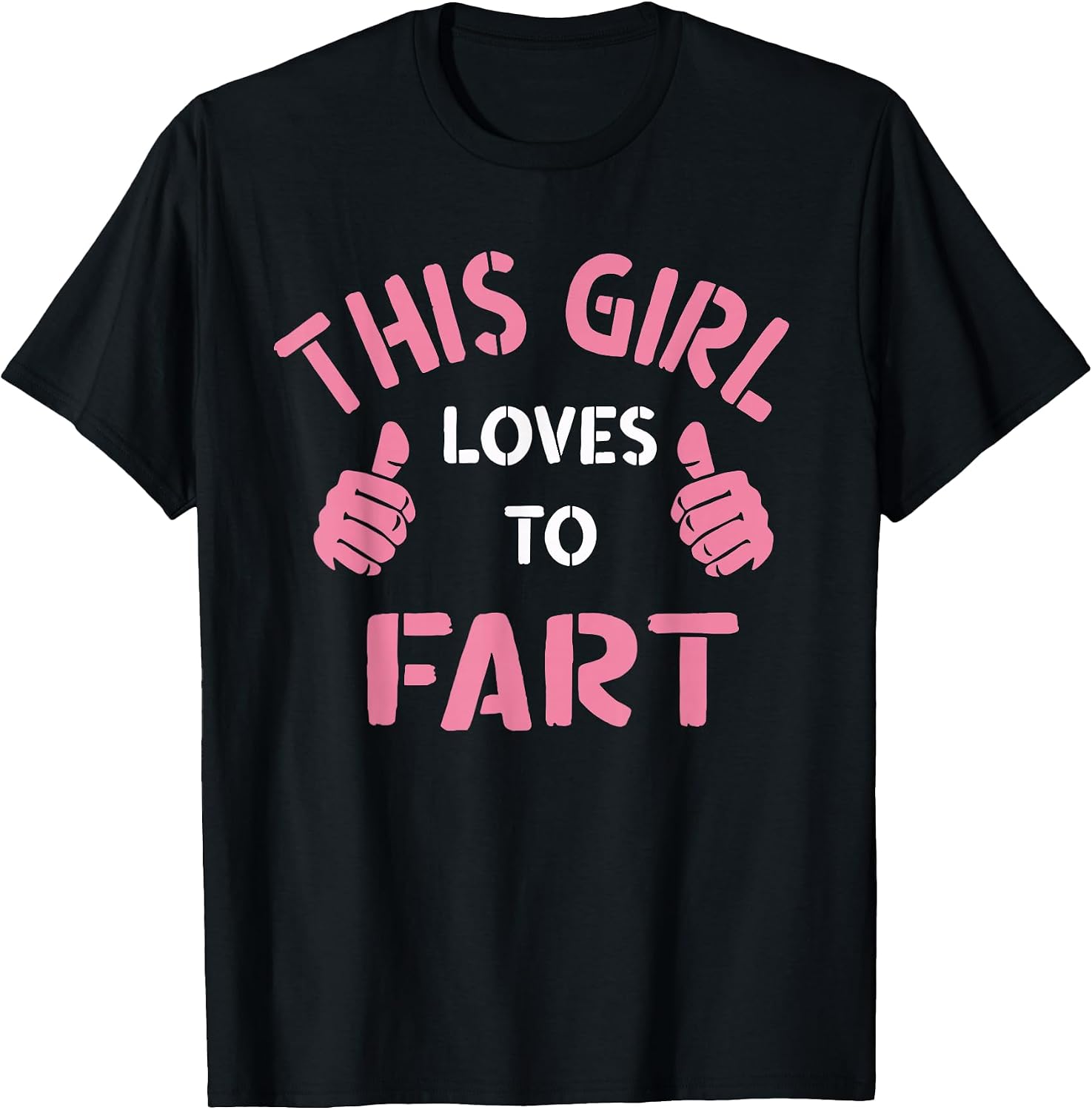 Vintage Funny Sarcastic Saying This Girl Loves to Fart T-Shirt