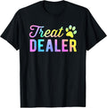 Dog Treat Dealer Dog Owner Dog Treats Tie Dye Dog Lover T-Shirt