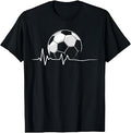 Soccer Heartbeat Men Boys Kids Soccer Men Boys Kids T-Shirt
