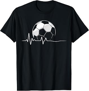 Soccer Heartbeat Men Boys Kids Soccer Men Boys Kids T-Shirt
