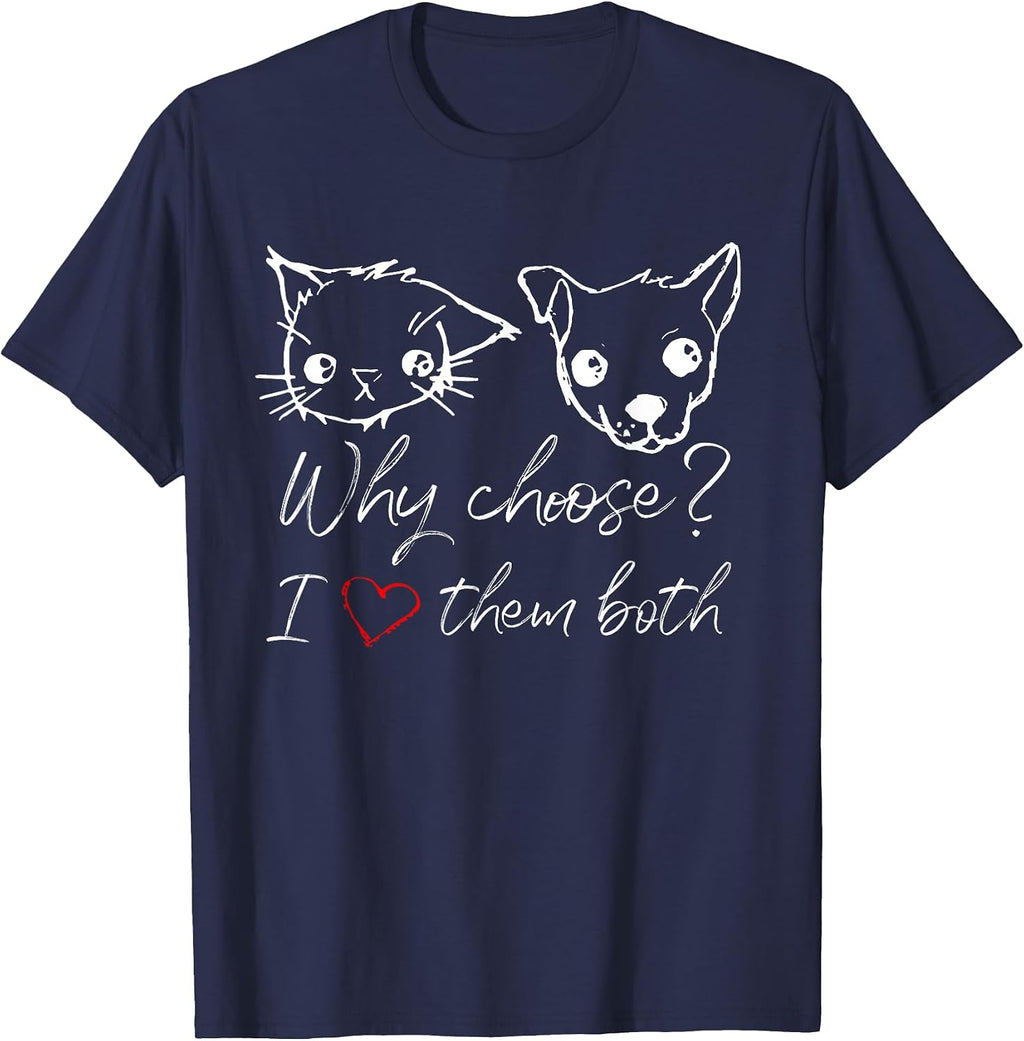 Cat and Dog Lover I Love Puppies and Kittens T-Shirt