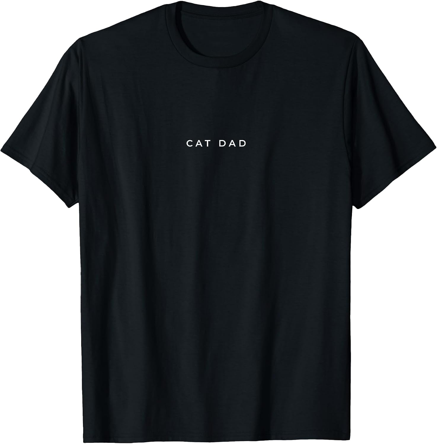 Cat Dad Cat Lover Funny Cat Minimalist Subtle Cat T-Shirt