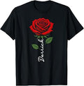 Derrick Red Flower Art First Name for Men Kids Boys T-Shirt