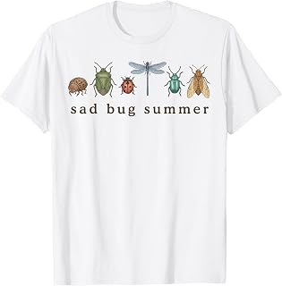 Sad Bug Summer Funny Insect Lover Gifts for Men Women Kid T-Shirt