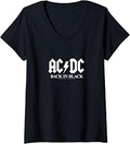 Women's ACDC - Back in Black V-Neck T-Shirt