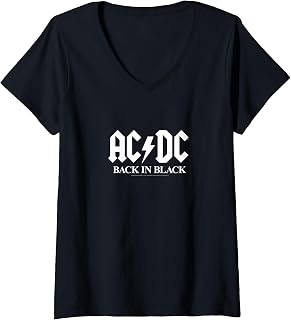 Women's ACDC - Back in Black V-Neck T-Shirt
