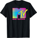 Logo Fluorescent Colors Retro Design T-Shirt