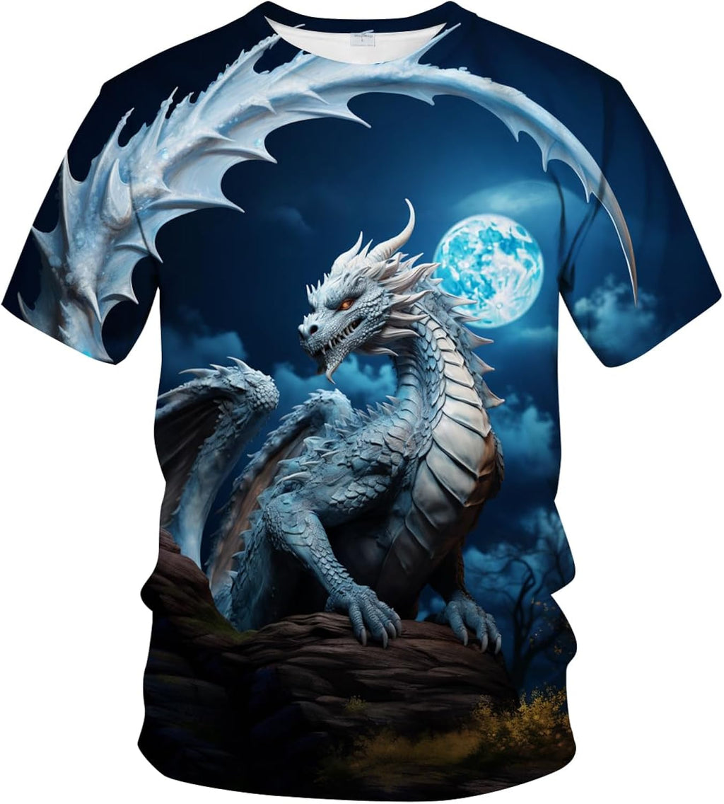 Traditional Chinese Dragon T-Shirt Funny Anime Graphic Tee Shirt
