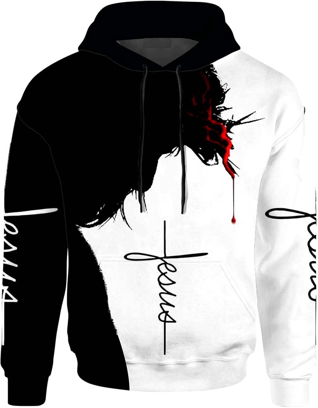 Unisex 3D Realistic Printed Novelty Hoodies for Men Women Cool Graphic Hooded Sweatshirt