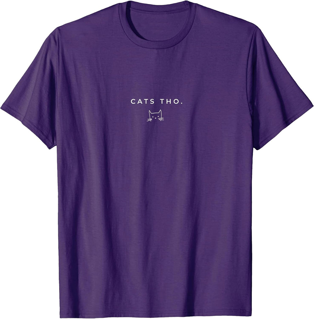 Cats THO Graphic Cat Lover Funny Cat Minimalist Subtle Cat T-Shirt