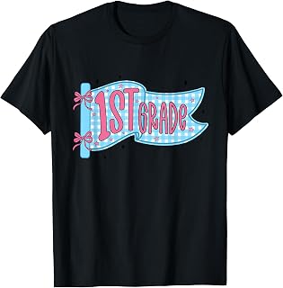 1st Grade Teacher Pennant Flag Back to School First Grade T-Shirt