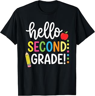 Hello Second Grade Team 2nd Grade Back to School Teacher Kid T-Shirt