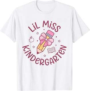 Back to School First Day of School Miss Kindergarten Girls T-Shirt