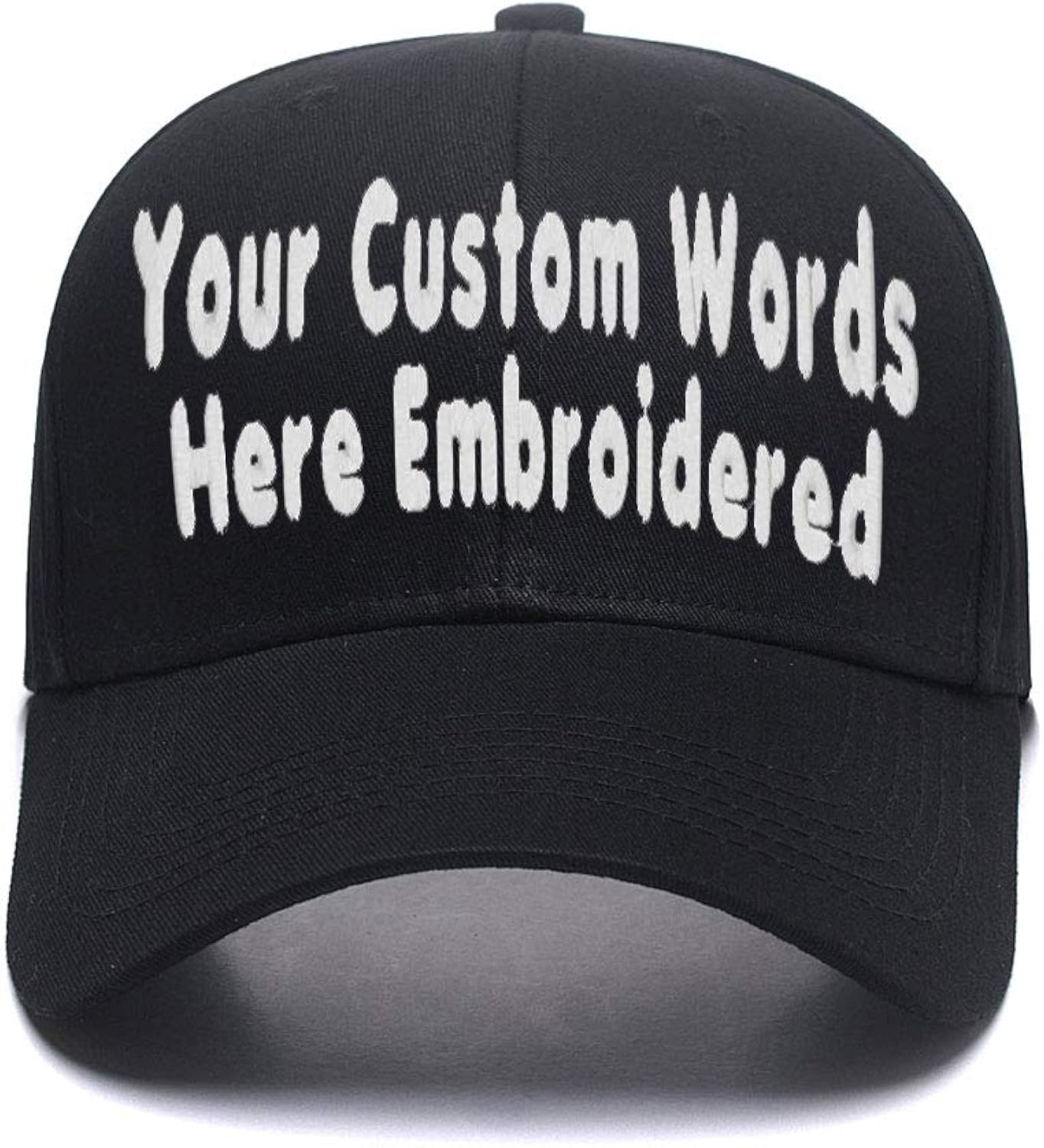 Custom Baseball Hat, Embroidered. Unisex Personalize Gifts Curved Bill Dad Cap