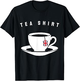 I Love English Tea UK Flag British Tea Lover Design T-Shirt