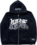 Y2k Hoodies Puff Print Hoodie Grunge Graphic Zip Up Hoodies Y2k Jacket Hip Hop Streetwear Aesthetic Sweatshirts