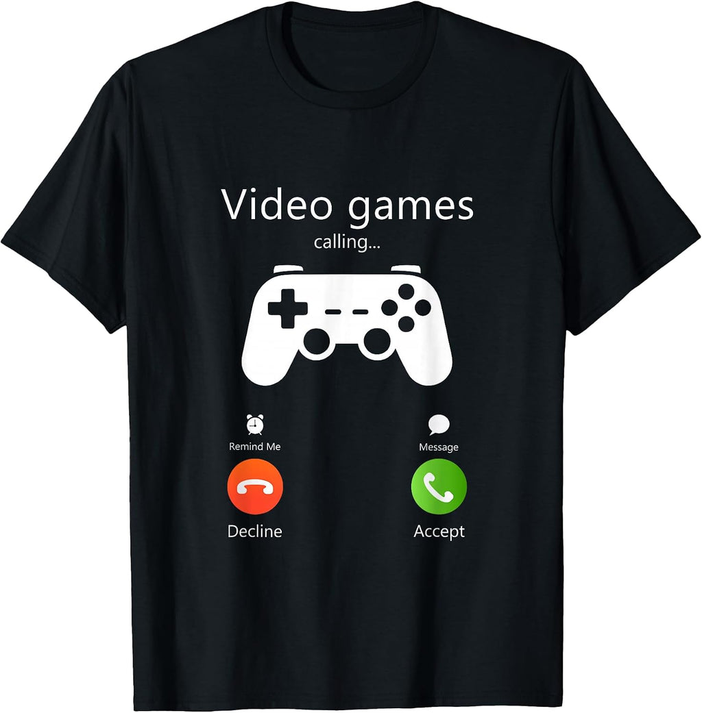 Video Games are Calling Funny Gaming Retro Gamer Gifts T-Shirt