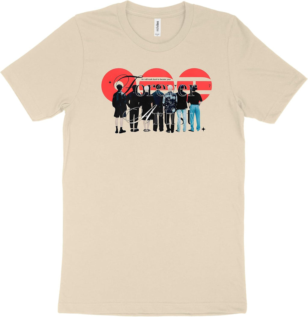 Forever Artist Arirang Shirt - Premium Cotton Boy Band Silhouette Shirt, K-Pop Fan Aesthetic Cream Streetwear, Army Gift Top
