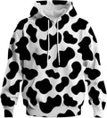Novelty Long Sleeve Hoodie Funny Fashion Cow Graphic Sweatshirts