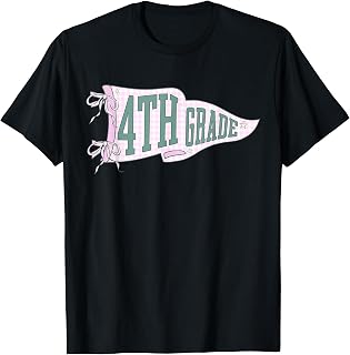 Fourth Grade Back to School Pennant Flag 4th Grade Teacher T-Shirt