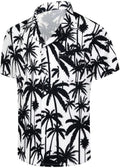 Men's Short Sleeve Hawaiian Shirt Quick Dry Loose Fit, Floral Print Tropical Cruise Beach Button Down Graffiti Aloha
