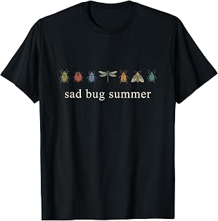 Sad Bug Summer Funny Vintage Insect T-Shirt